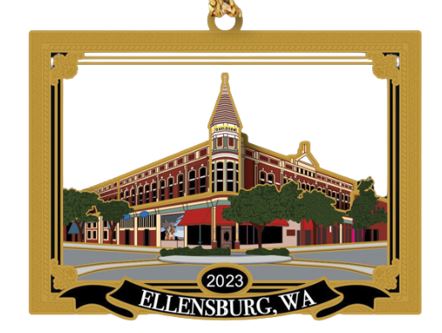2023 ELLENSBURG ORNAMENT FROM THE ELLENSBURG DOWNTOWN ASSOCIATION AD-20206