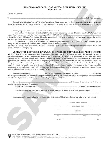812.20 Landlord's Notice Of Sale Or Disposal Of Personal Property 82 AD-20238_d6aae96b-361d-473f-bcc6-633344117de9