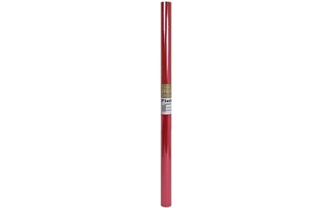 Pink Cello Wrap Roll 30"X5' CW-10075