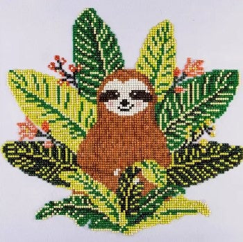 Diamond Art Kit - Sloth, 12X12 CW-10079_35db98ba-db85-43c7-9344-41ab37a5b5a7