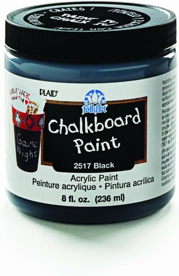 Black Chalkboard Paint 8Oz CW-10087