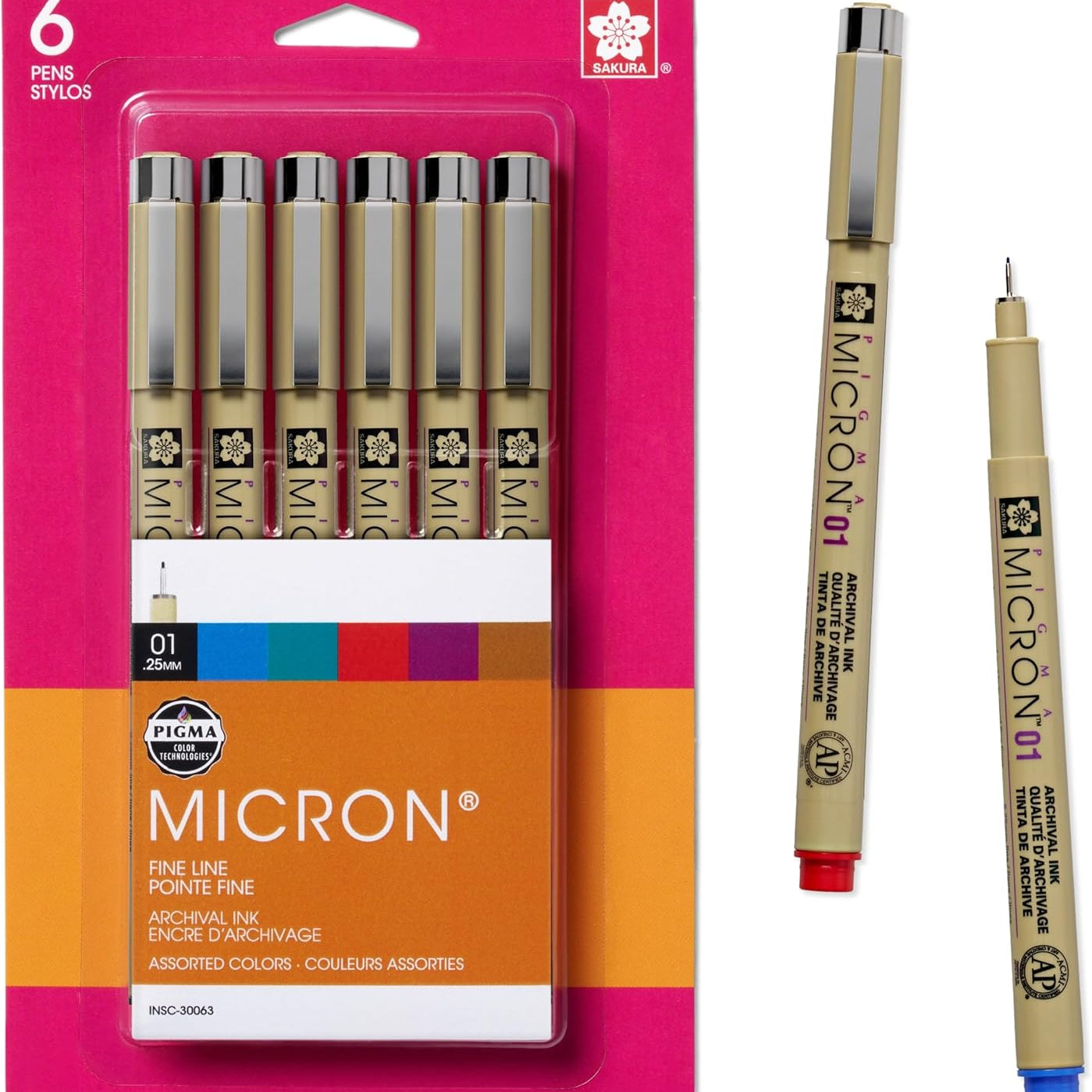 01 Micron Pen Set 6Pc CW-10114