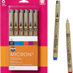 Sakura Pigma 30064 Micron Blister Card Ink Pen Set, Colors May Vary, 2-Mm CW-10115