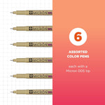Sakura Pigma 30064 Micron Blister Card Ink Pen Set, Colors May Vary, 2-Mm CW-10115_1