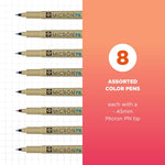 8Pc Pigma Micron Pen Set CW-10120_1