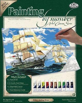 Sailing Ships Paint By Number Canvas Large CW-10494_3c6b3d5f-f0b2-45ef-9549-c46231a6eb19