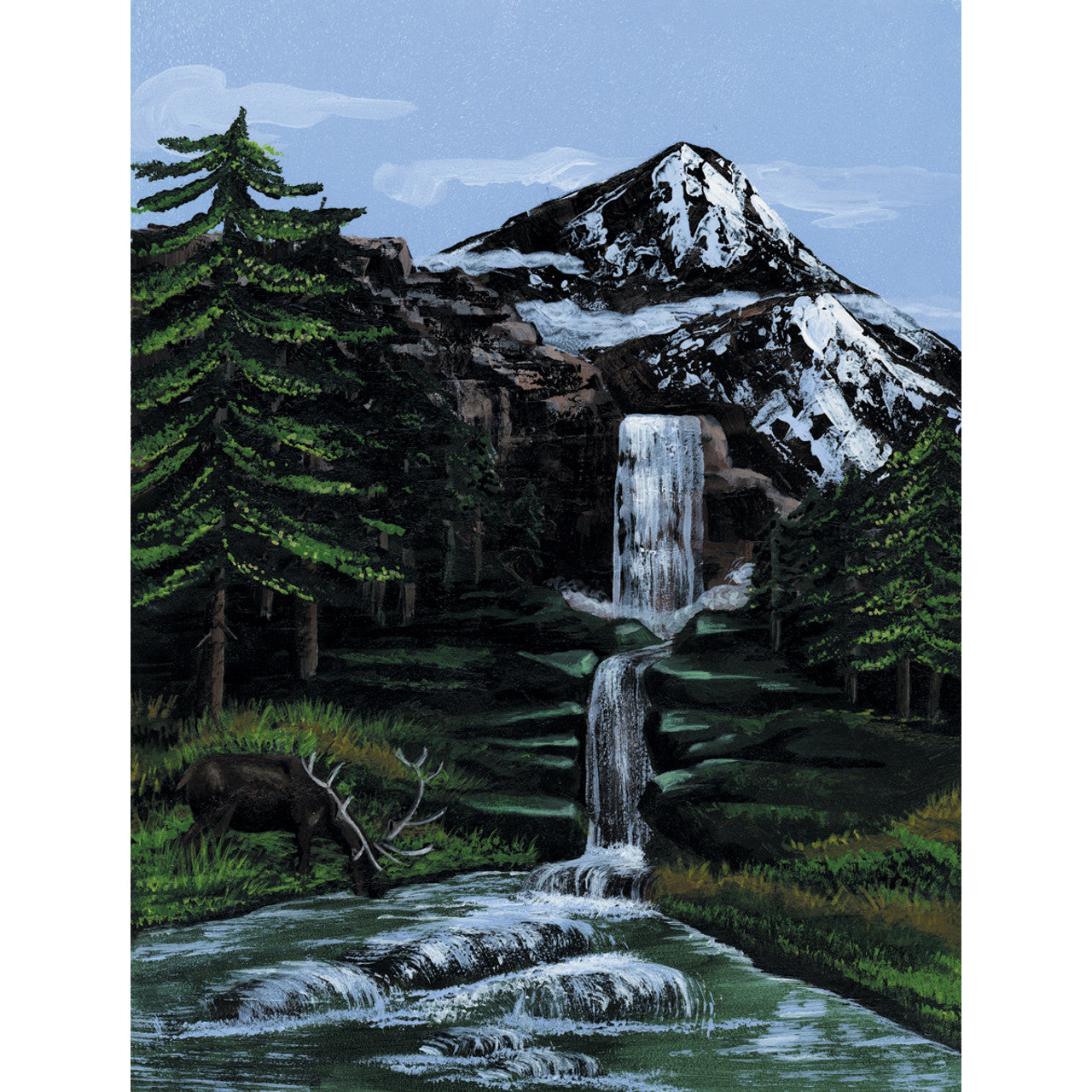 Mt Waterfall Paint By Number Canvas Small CW-10501_4c6a53b4-786d-40cd-b3cf-5930a2a10a27