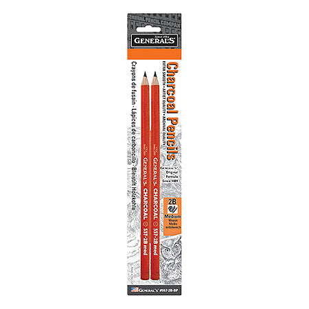 Hb Charcoal Pencils 2Pk CW-10724