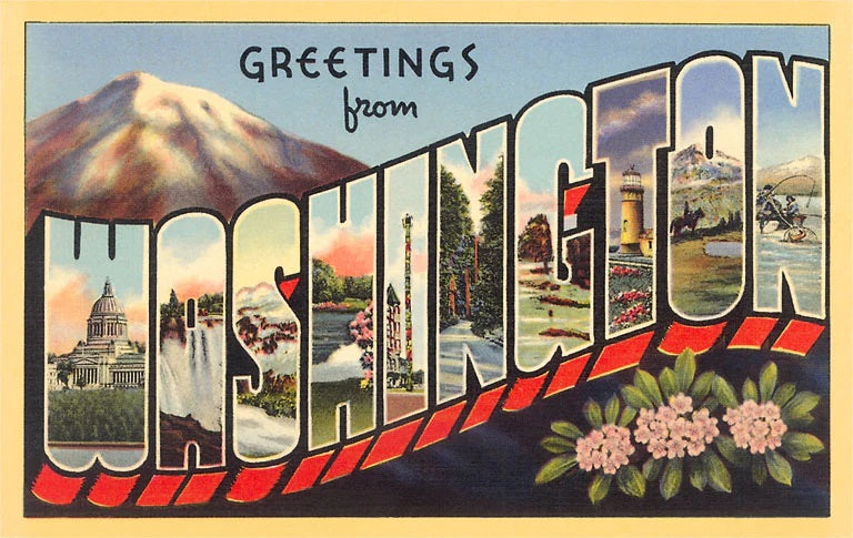 Greetings From Wa Dark Post CW-10731