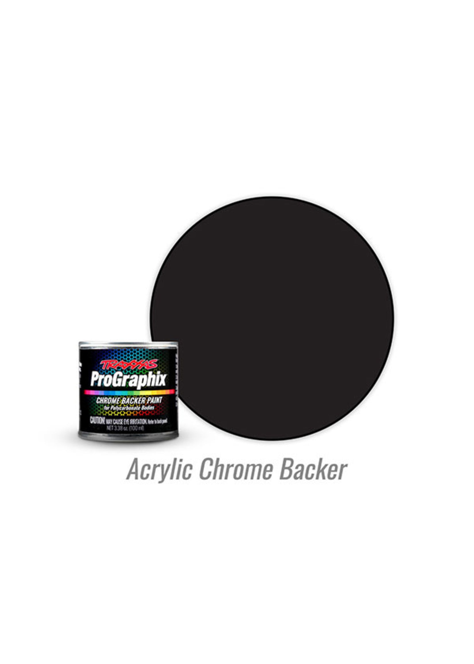 Trx-5044 Traxxas Black Acrylic Chrome Paint Backer CW-10838