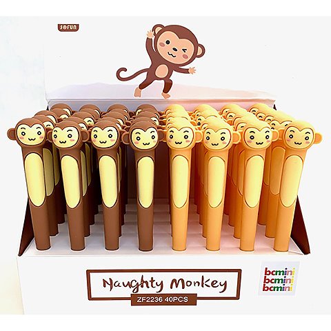 Naughty Monkey Pens - (1 Item – Random Color) CW-10887