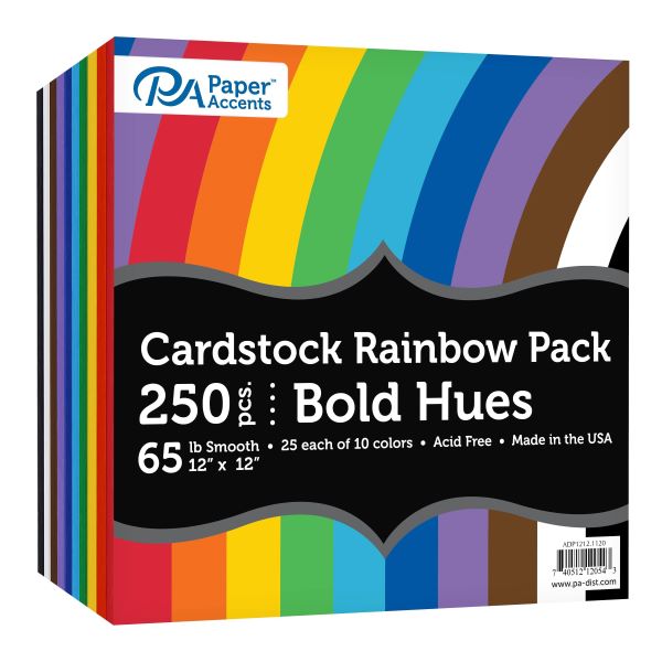 12X12 CARDSTOCK RAINBOW PACK – Jerrol's Supplies