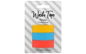 Pa Essentials, Washi Tape, 15Mm X 10M, 3Pc, Combo Pack, Pinata Arts & Crafts CW-11404_b8f3093b-89a6-4a2d-80cd-533b36b0ae1e