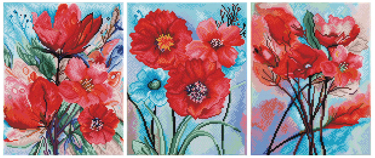 Red Poppies Diamond Art CW-11423_1