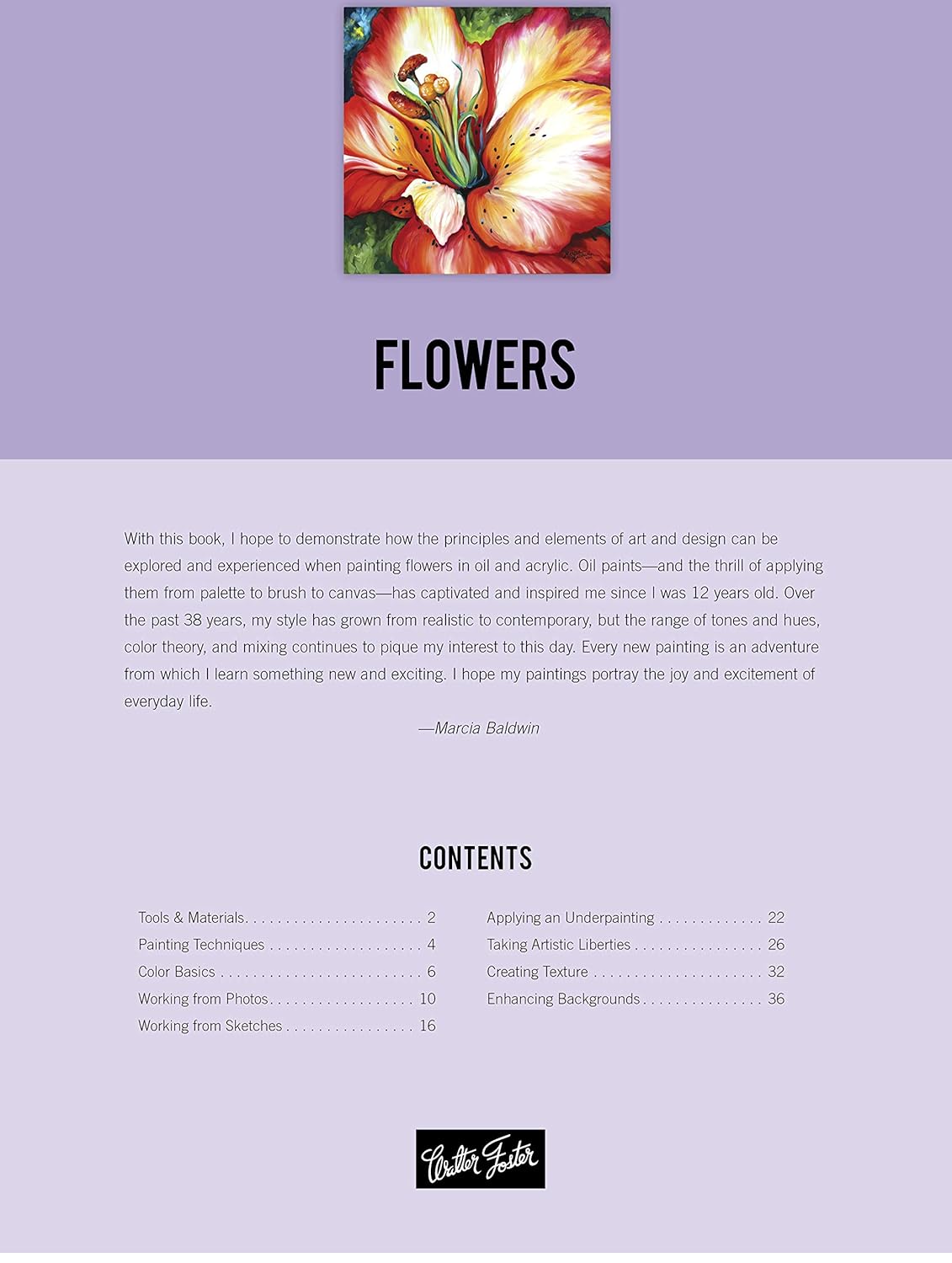Oil & Acrylic: Flowers: Learn To Paint Step By Step (How To Draw & Paint) CW-11539_1