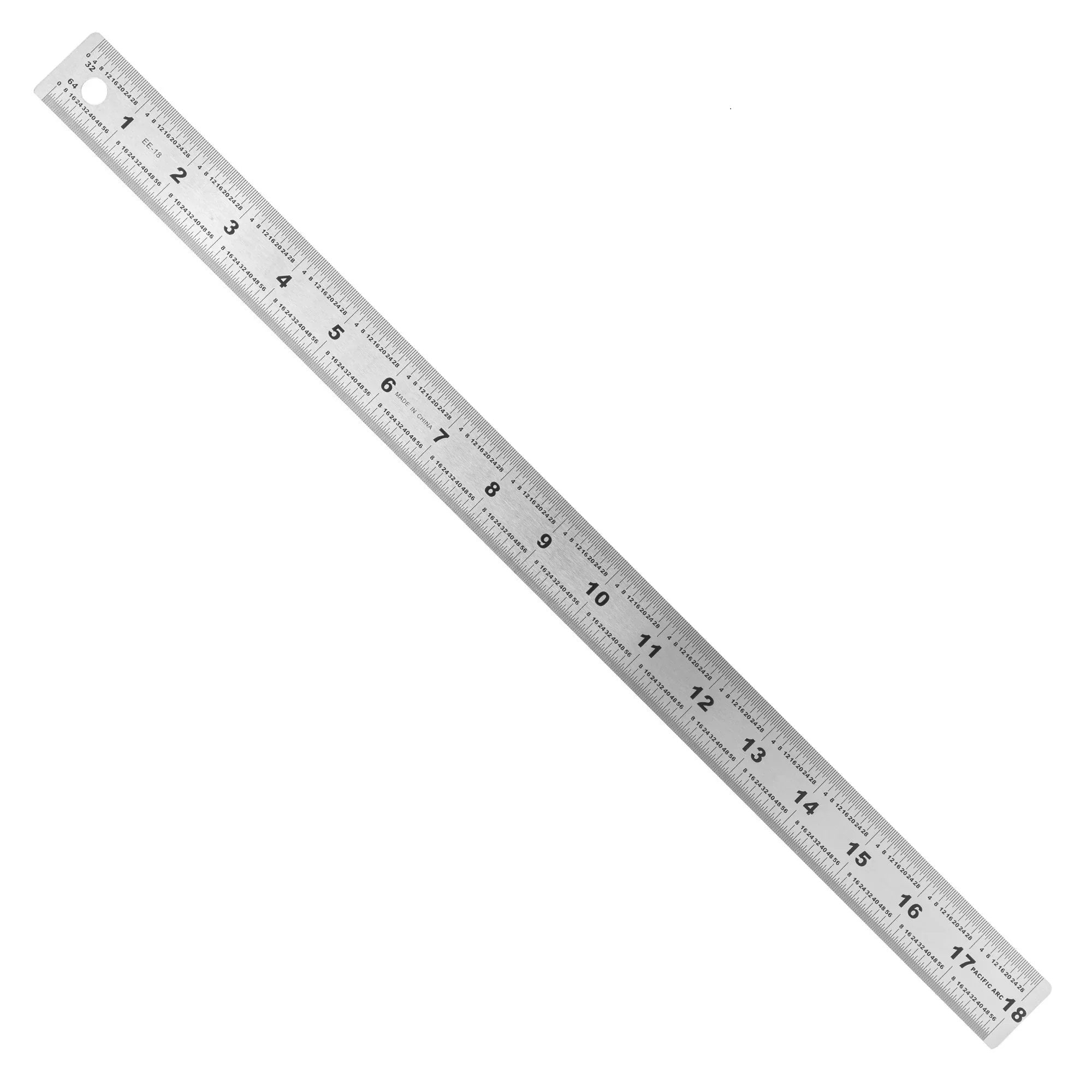 18" Rubber Back Stainless Rule CW-11644
