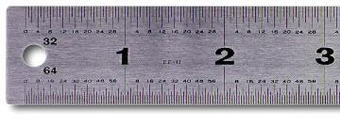 24" Rubber Back Stainless Rule CW-11645