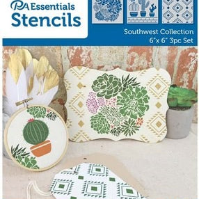 Southwest Collect 6X6 Stencil CW-11736