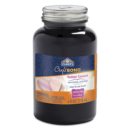 4Oz Rubber Cement Craft Bond CW-11744