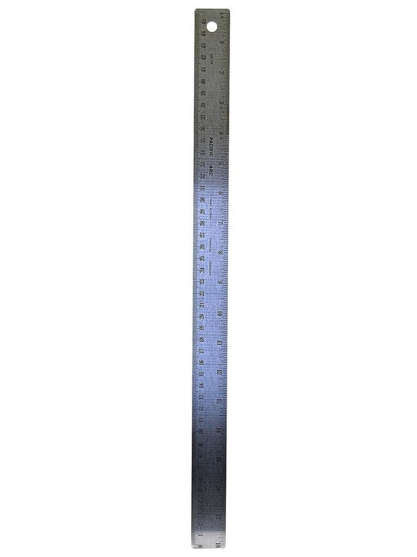 18" Corkback Stain Steel Ruler CW-11875