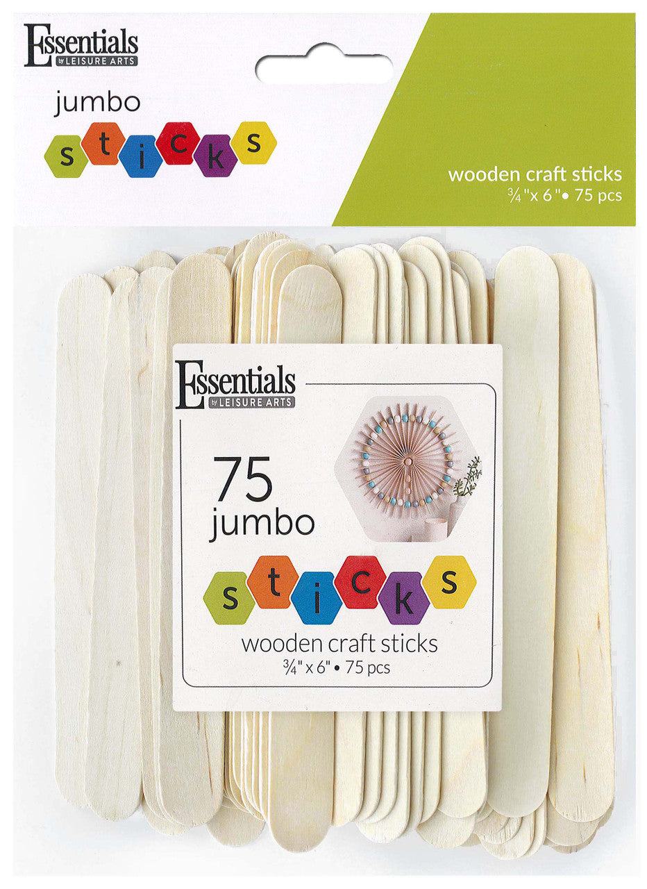 Jumbo Craft Sticks 75Pc CW-12031