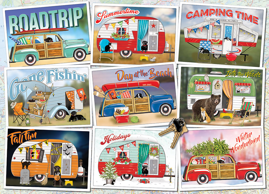 Hitting The Road 1000 Piece Cobble Hill Puzzle - Lake-Thompson. Mary CW-12032