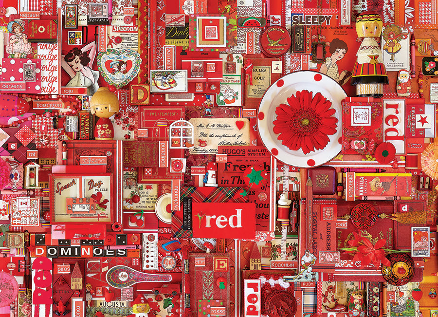 Red 1000 Piece Cobble Hill Puzzle - Davies. Shelley CW-12045