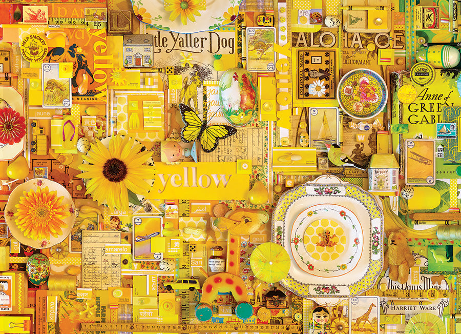 Yellow 1000 Piece Cobble Hill Puzzle - Davies. Shelley CW-12047