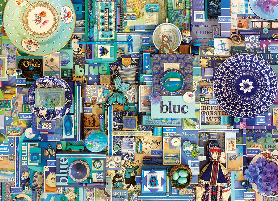 Blue 1000 Piece Cobble Hill Puzzle - Davies. Shelley CW-12049_03049dae-42ff-4c39-a0ec-83f33dc73f5e