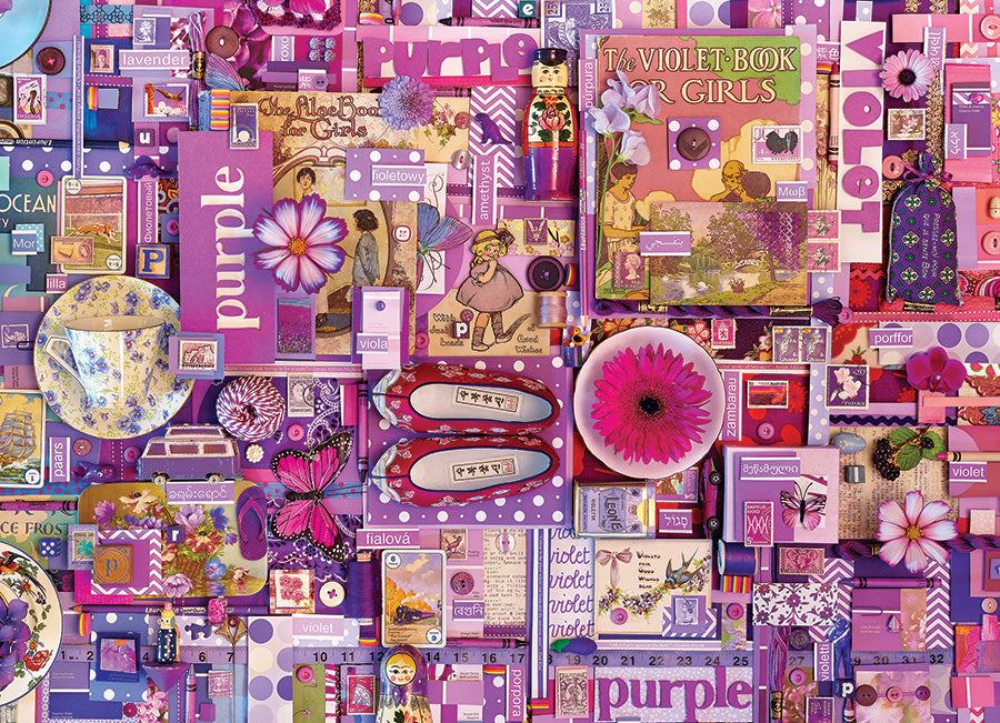 Purple 1000 Piece Cobble Hill Puzzle - Davies. Shelley CW-12050