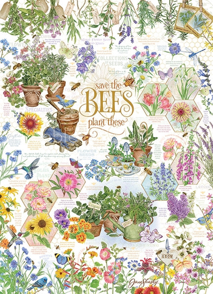 Save The Bees 1000 Piece Cobble Hill Puzzle - Shasky. Jane CW-12058