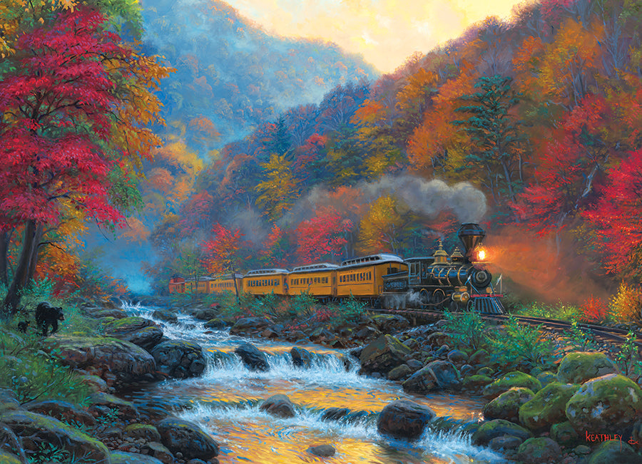 Smoky Train 1000 Piece Cobble Hill Puzzle - Keathley. Mark CW-12069