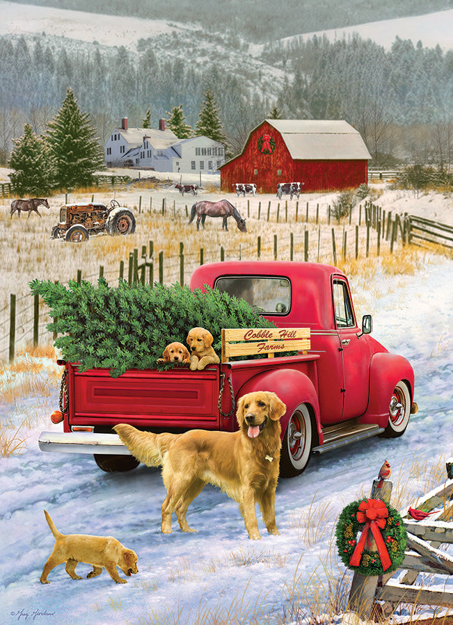 Christmas On The Farm 1000 Piece Cobble Hill Puzzle - Greg & Co. Llc CW-12077