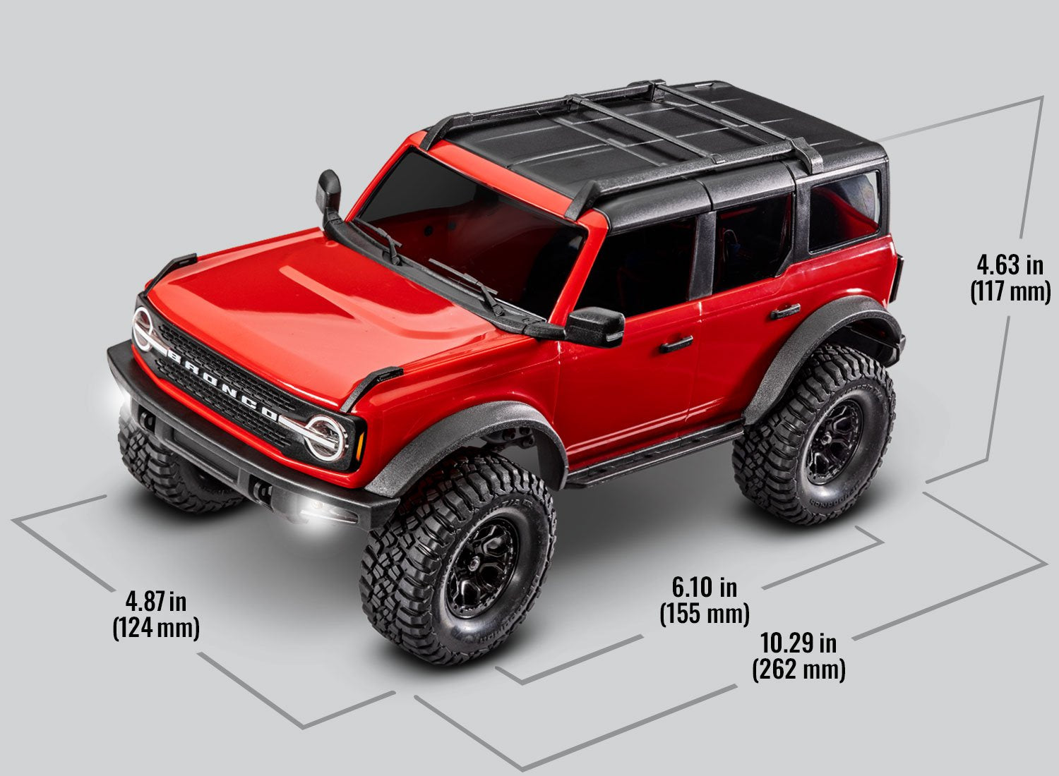Traxxas TRX-4M Bronco RC Vehicle (1/18) - Red (97074-1-RED) CW-12151_2