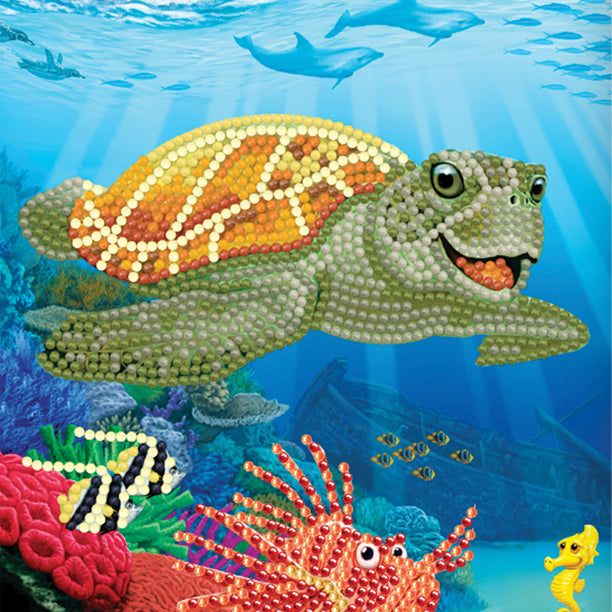 Underwater Turtle Crystal Art Notebook Kit CW-12161
