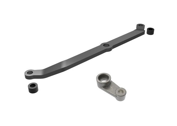 Traxxas Steering Link 6061-T6 Aluminum Servo Horn Metal Spacers 2 Dark Titanium CW-12291