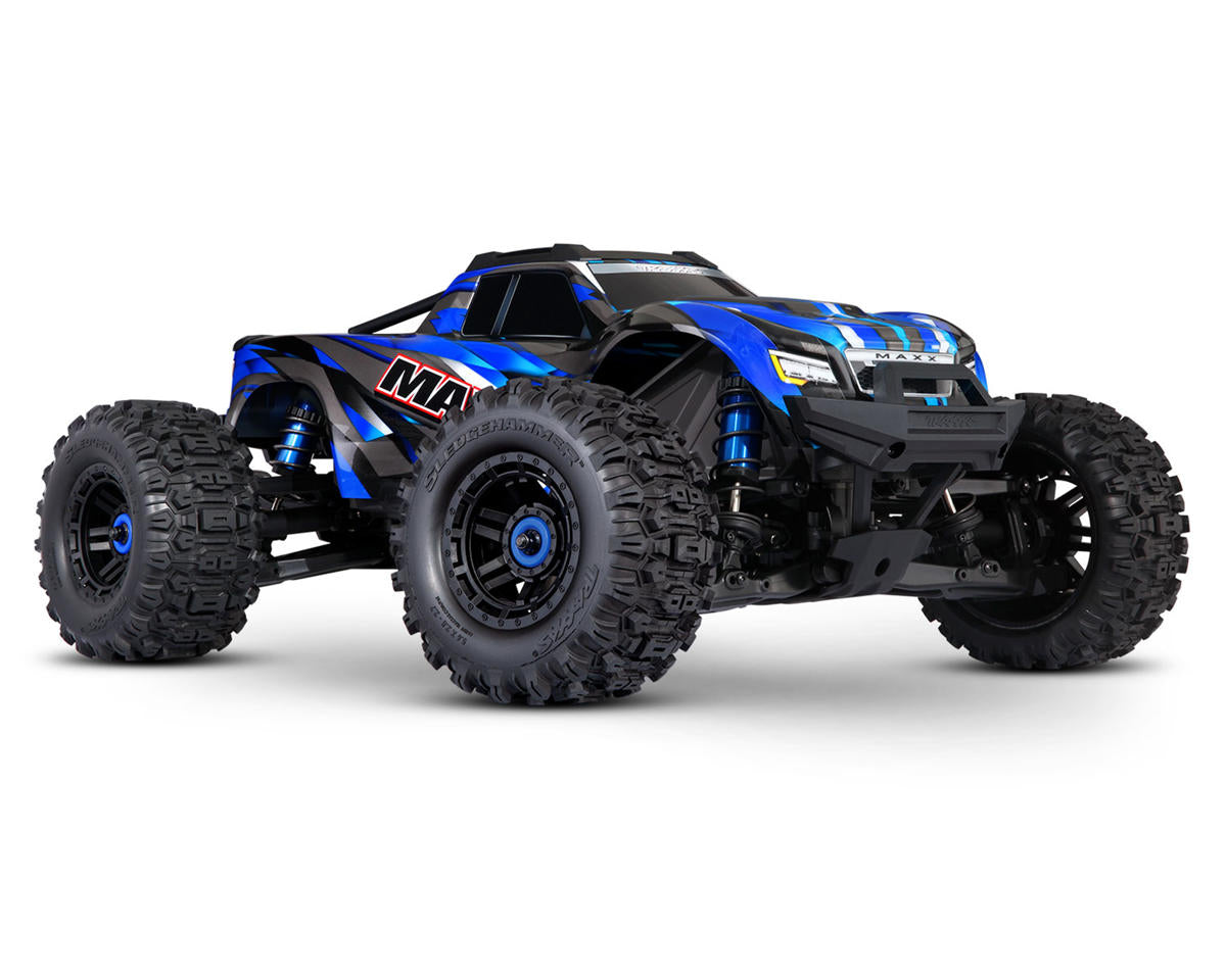 X-Maxx 1/10 4Wd Monster Truck - Traxxas - Blue - 60+ Mph - Brushless CW-12594