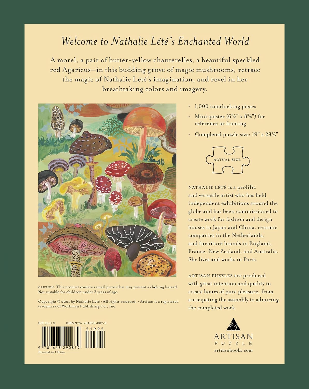 Mushrooms Vintage 1000 Piece Puzzle CW-12638_1