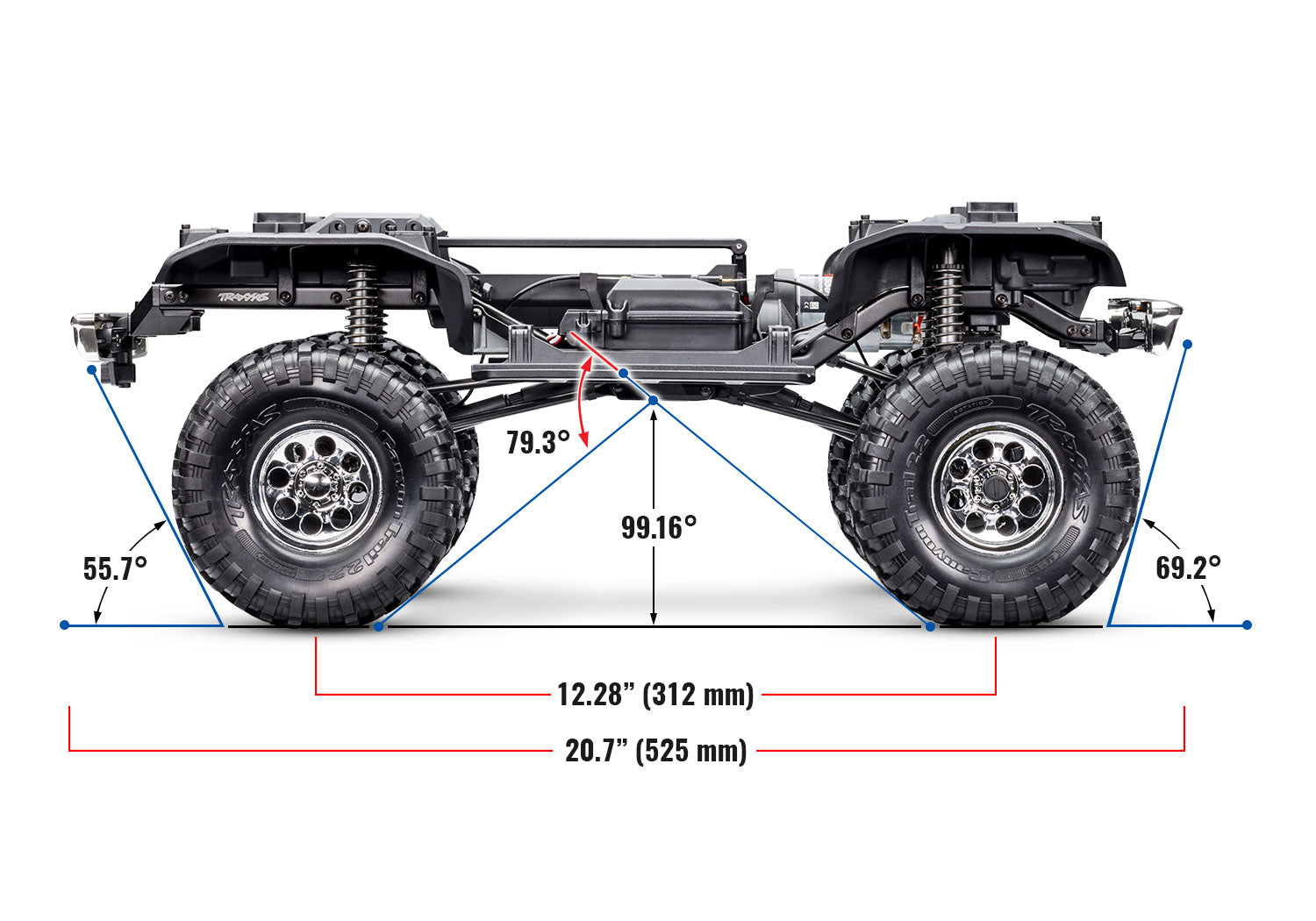 TRX-4 '72 Chevrolet K5 Blazer Blue High Trail Edition RC (1/10) - 92086-4-Blue CW-12668_7