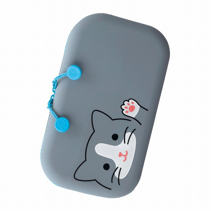 Zipper Pouch Grey Cat CW-12707