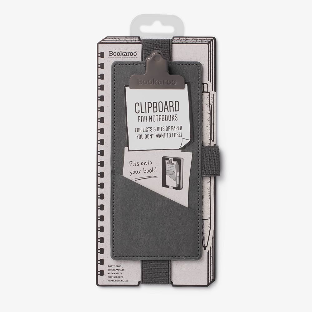Charcoal Clipboard For Notebooks by Bookaroo CW-12719