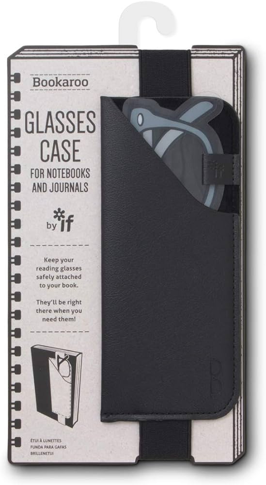 Black Glasses Case For Notebooks by Bookaroo CW-12747