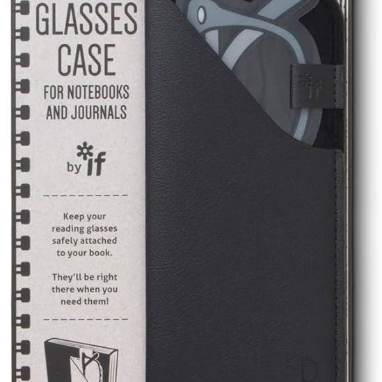 Black Glasses Case For Notebooks by Bookaroo CW-12747