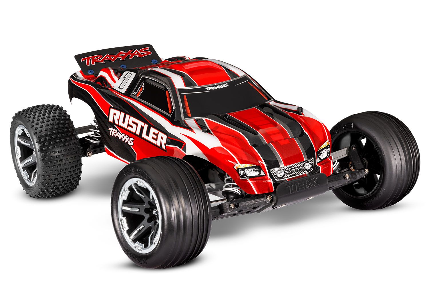 Rustler 1/10 Scale Stadium Truck W/Usb-C Red CW-12787