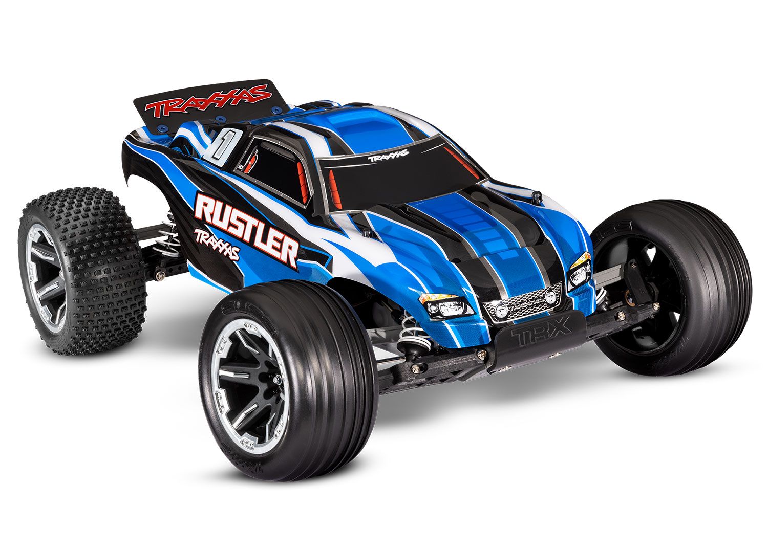 Rustler 1/10 Scale Stadium Truck W/Usb-C Blue CW-12789