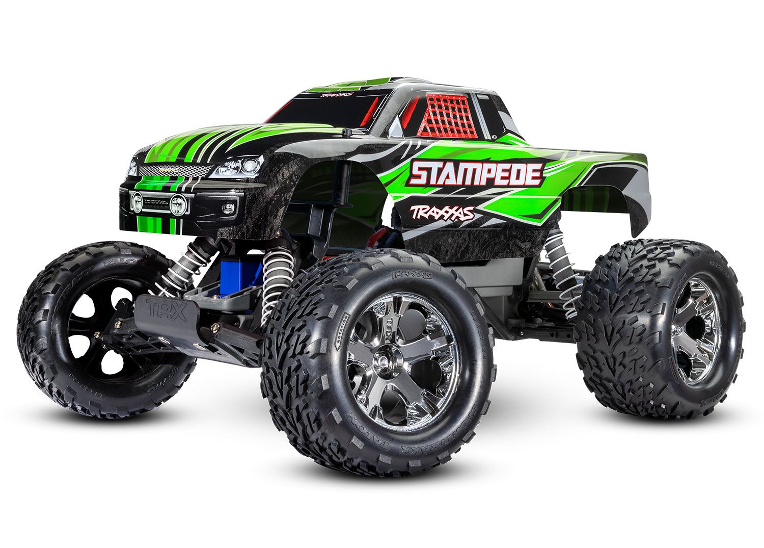 Stampeded 1/10 Scale Monster Truck W/Usb-C Green CW-12792