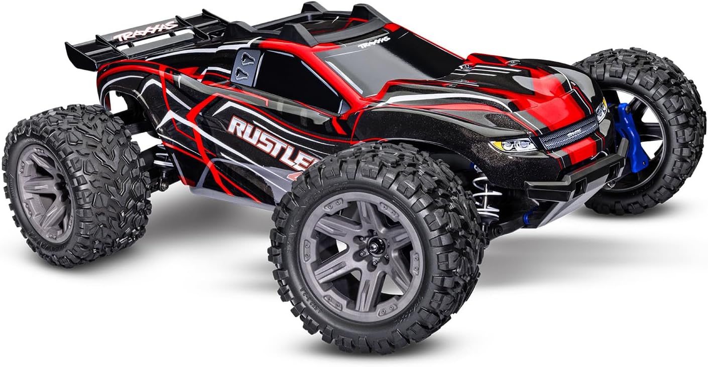 Red Rustler 4X4 Brushless 4Wd - (1-10) 67164-4-Red CW-12802_65a0d60c-f867-4d67-8b34-4e4a7b4f9c05