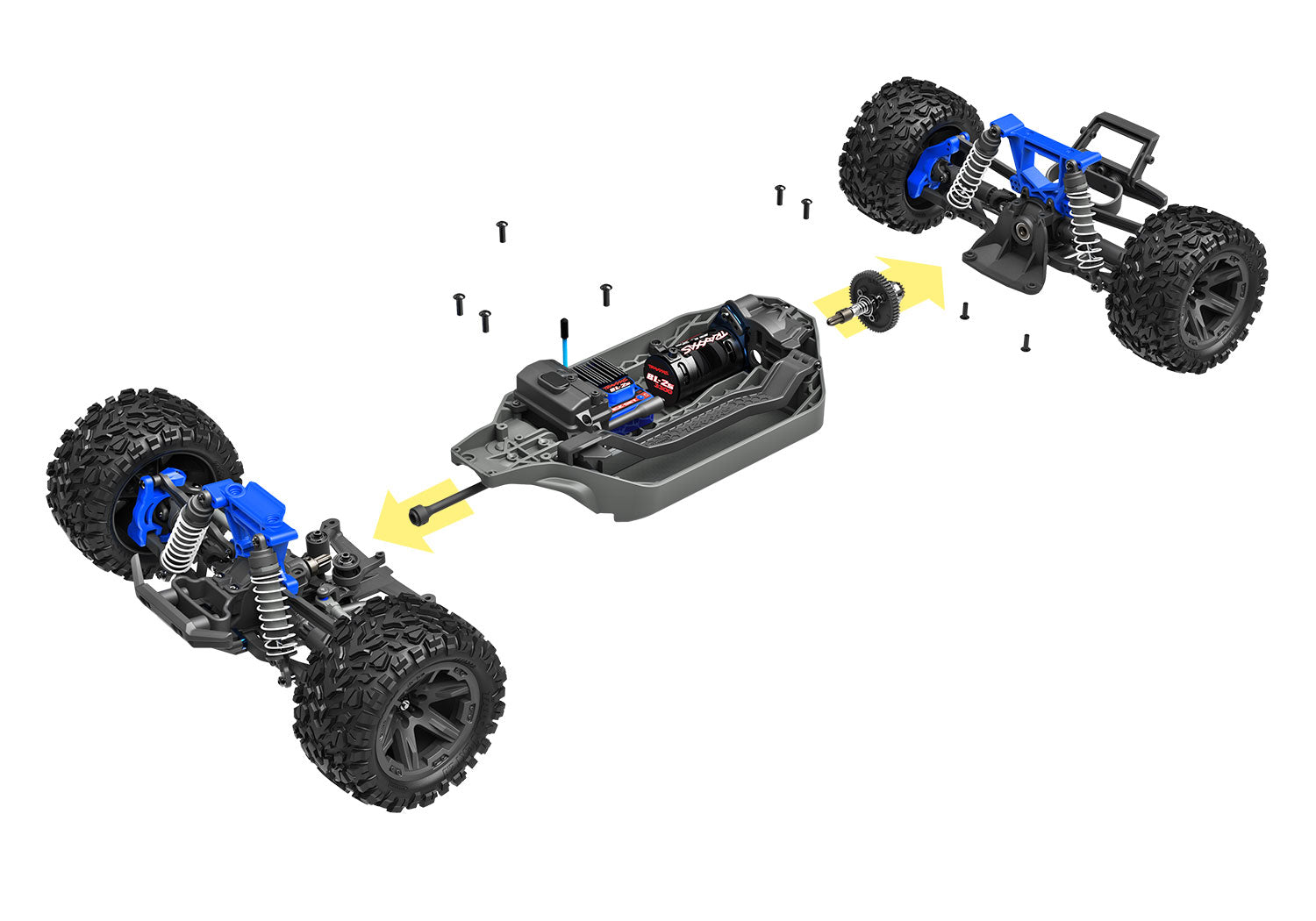 Blue Rustler 4X4 Brushless 4Wd (1/10) - 67164-4-Blue CW-12803_14