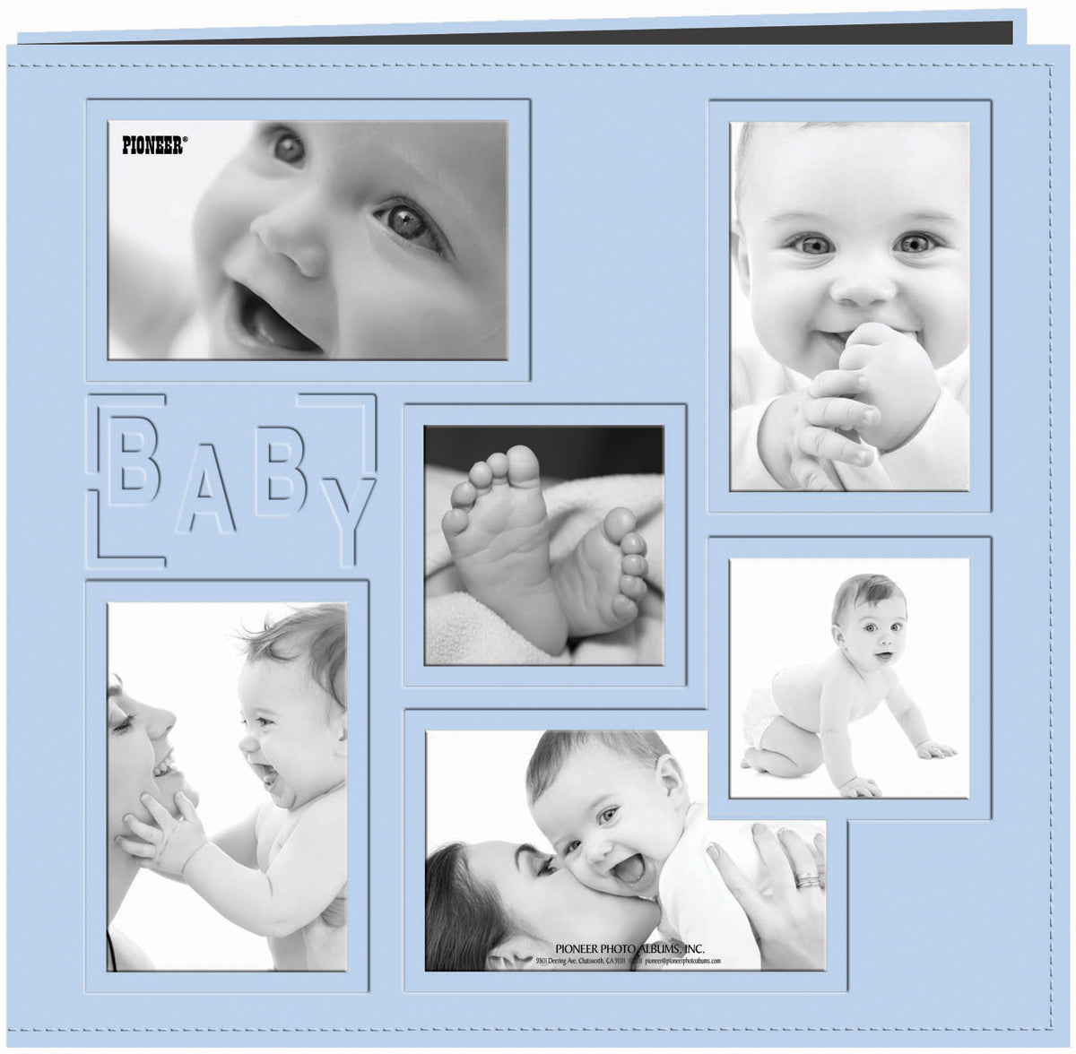 12X12 Album Baby Blue Collage CW-12899_36442d50-8a29-4a0b-833e-d77a710411e8