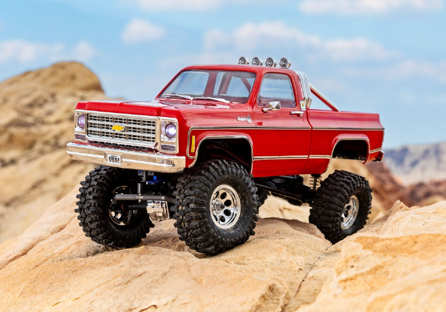 Traxxas TRX-4M Chevrolet K10 High Trail RC Vehicle (1/18) - Red (97064-1-Red) CW-12926_1